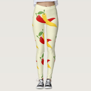 Leggings Poivrons verts rouges chili Thunder_Cove