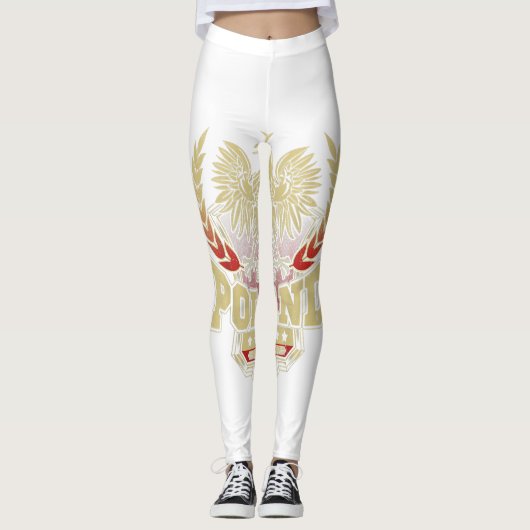 Leggings Polish Pride Shirt Eagle Poland Dyngus Day Parade (Devant)