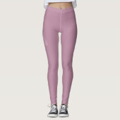 Leggings Polite Transparent Art moderne Rose blanche (Devant)