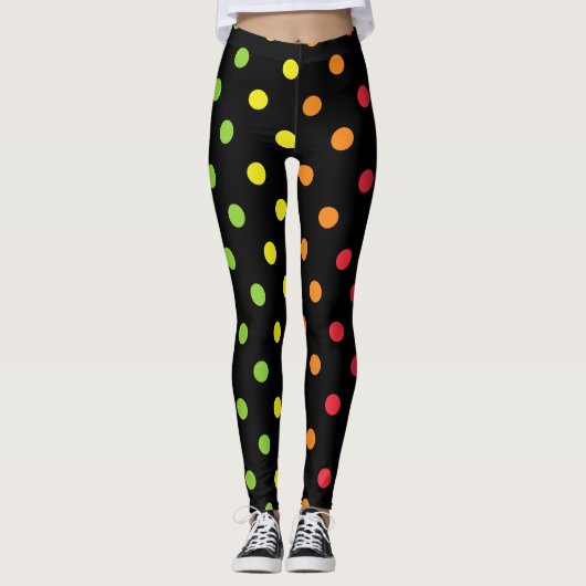 Leggings Polka colorés (Devant)
