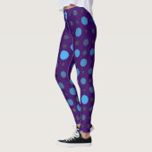 Leggings Polka Dot 01X.Bleu Ombre D Violet BG (Gauche)