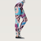 Leggings Polka Dot Bubble couleur Abstrait Noir (Droite)