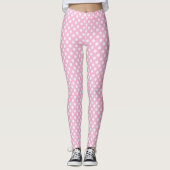 Leggings Polka point rose (Devant)