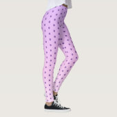 Leggings Polka Violet Point Sur Rose Fille Et Lilac (Droite)