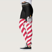 Leggings Pologne & Aigle, drapeau polonais voyage de mode/s (Gauche)