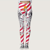 Leggings Pologne & Aigle, drapeau polonais voyage de mode/s (Devant)