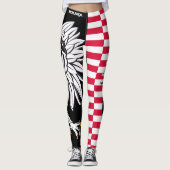 Leggings Pologne Leggings, Patriotique, Aigle, Drapeau polo (Devant)