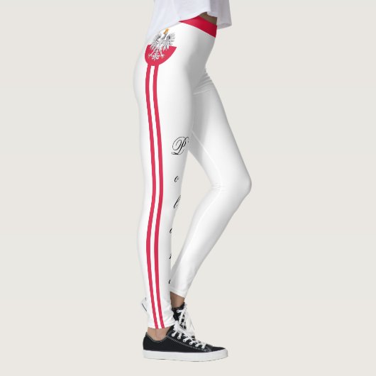 Leggings Pologne & Pologne Drapeau mode, les fans de voyage (Droite)