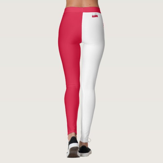 Leggings Pologne & Pologne Drapeau mode, Voyage / fans de s (Dos)