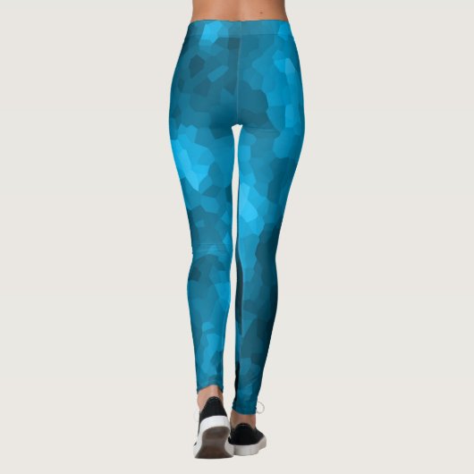 Leggings Polygone bleu (Dos)