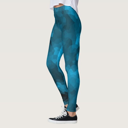 Leggings Polygone bleu (Gauche)