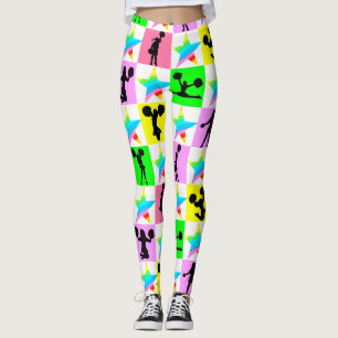 Leggings POM-POM GIRL D'ÉTOILES cool ET COLORÉS