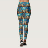 Leggings Pomeranian Halloween Épouvantable (Dos)