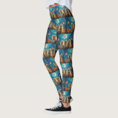 Leggings Pomeranian Halloween Épouvantable (Gauche)