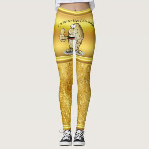 Leggings pomme de terre de personnage de dessin animé avec