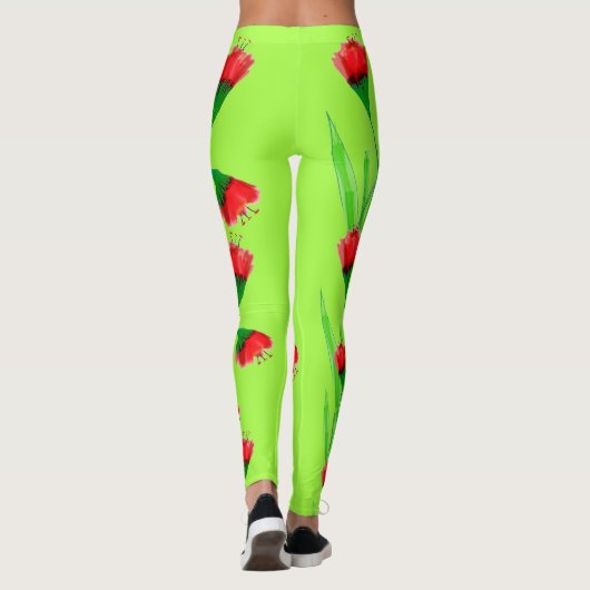 Leggings Pomme Rouge Et Lime (Dos)