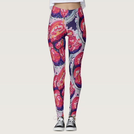 Leggings Pommes Abstraites (Devant)