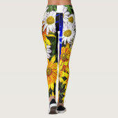Leggings Pont des marguerites de fleurs (Dos)