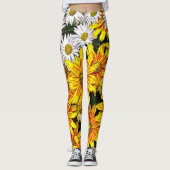 Leggings Pont des marguerites de fleurs (Devant)
