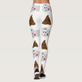 Leggings poop emoji et papier de toilette (Dos)