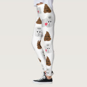 Leggings poop emoji et papier de toilette (Gauche)