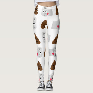 Leggings poop emoji et papier de toilette