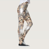 Leggings Pop Art Anime Motif avec éléments féminins (Droite)