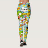 Leggings Pop Art coloré (Dos)