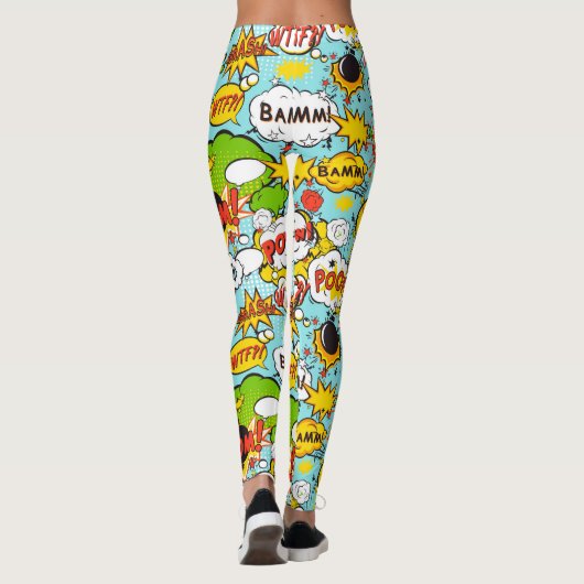 Leggings Pop Art coloré (Dos)