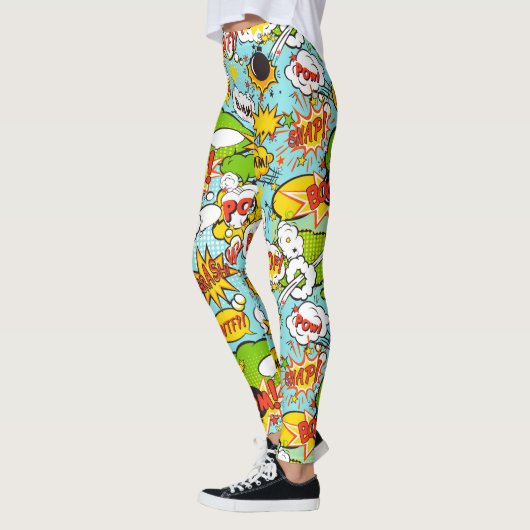 Leggings Pop Art coloré (Gauche)