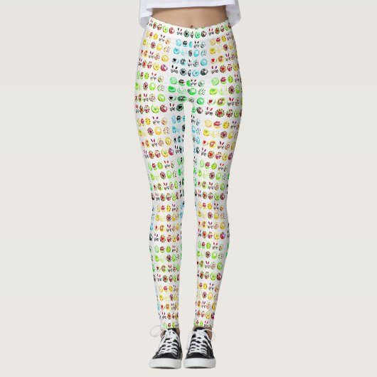 Leggings Pop Art Cupcakes Pâques 2 (Devant)