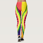 Leggings Pop Art de la pastèque (Dos)