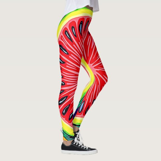 Leggings Pop Art de la pastèque (Droite)