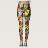 Leggings Pop Art Labrador Retriever (Devant)