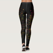 Leggings Pop Art Lèvres colorées (Dos)