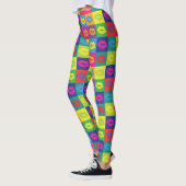 Leggings Pop Art Lips Motif coloré (Gauche)
