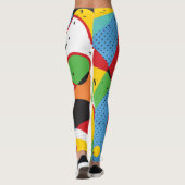 Leggings Pop Art, Minimalisme Vibrant. (Dos)