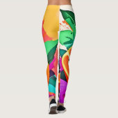 Leggings Pop Art Papaye Tranchée (Dos)