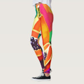 Leggings Pop Art Papaye Tranchée (Gauche)