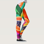 Leggings Pop Art Papaye Tranchée (Droite)