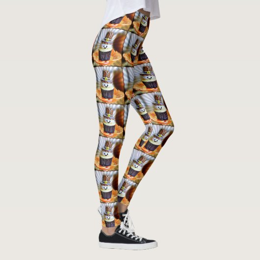 Leggings Pop Art Pilgrim Cupcakes (Droite)