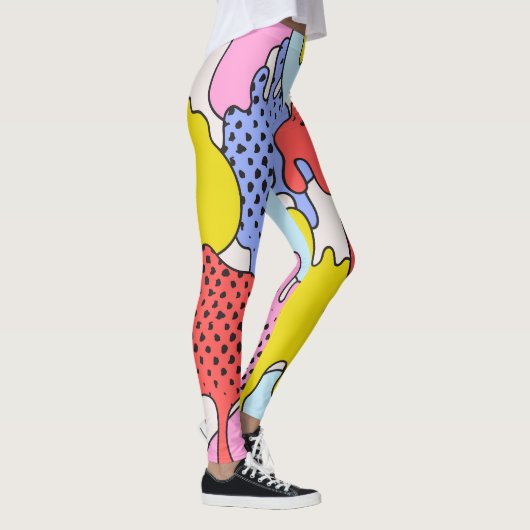 Leggings Pop Art Splatz : Dessin comique (Droite)