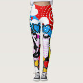 Leggings Pop Art Valentine (Devant)