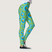 Leggings Pop Daisy Aqua Bleu (Droite)