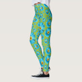 Leggings Pop Daisy Aqua Bleu (Gauche)