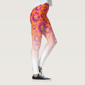 Leggings Pop Daisy Fuchsia Pink Fond En Blanc (Droite)