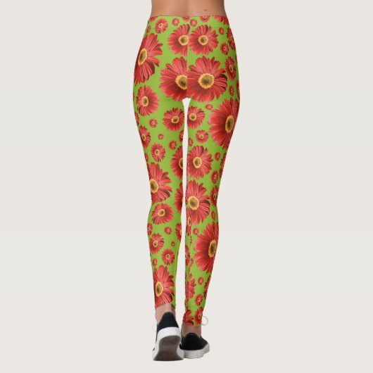 Leggings Pop Daisy Red (Dos)