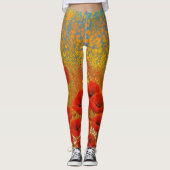 Leggings Poppies rouges (Devant)