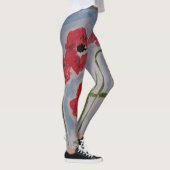 Leggings Poppies rouges sauvages (Droite)