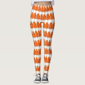 Leggings Popsicle Crème Orange Crème glacée Popsicle Print (Devant)